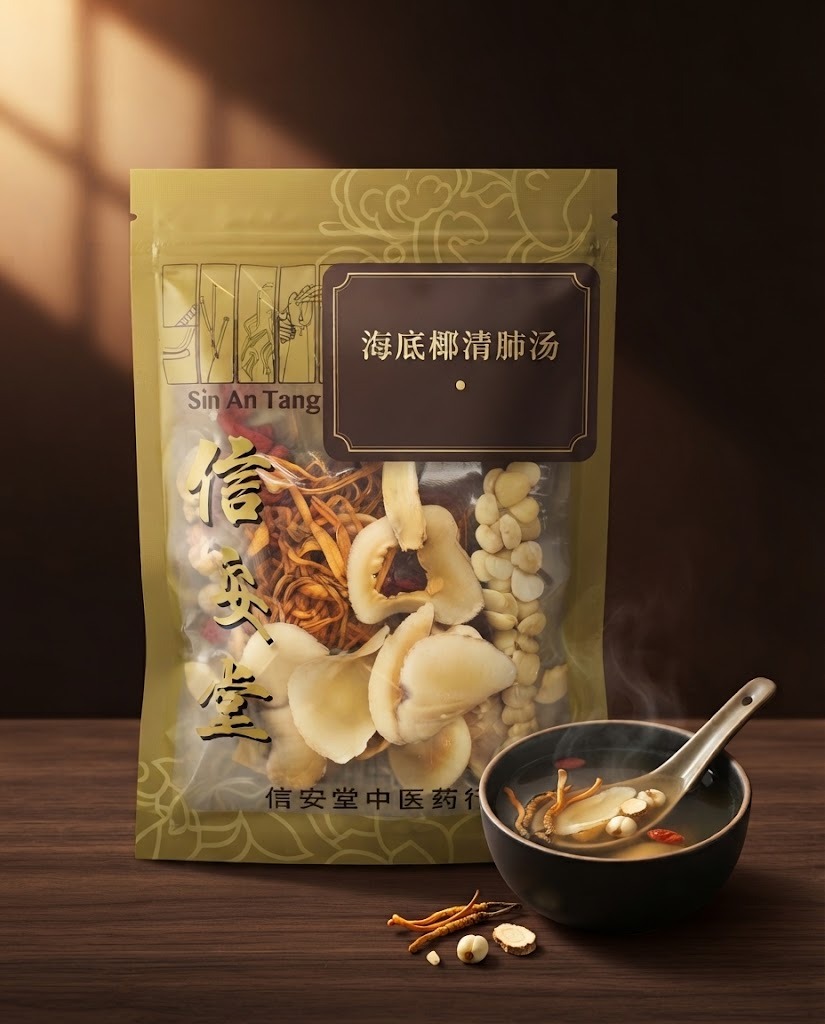 海底椰清肺汤 - Sea Coconut Lung-Clearing Soup