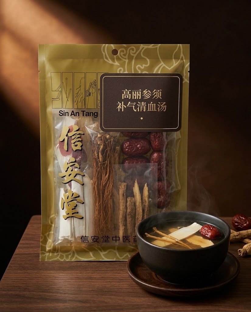 高丽参须补气清血汤 - Korean Ginseng Root Qi-Boosting Soup