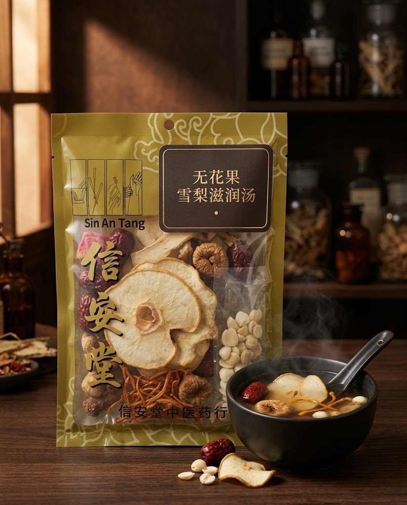 无花果雪梨滋润汤 - Fig and Snow Pear Nourishing Soup