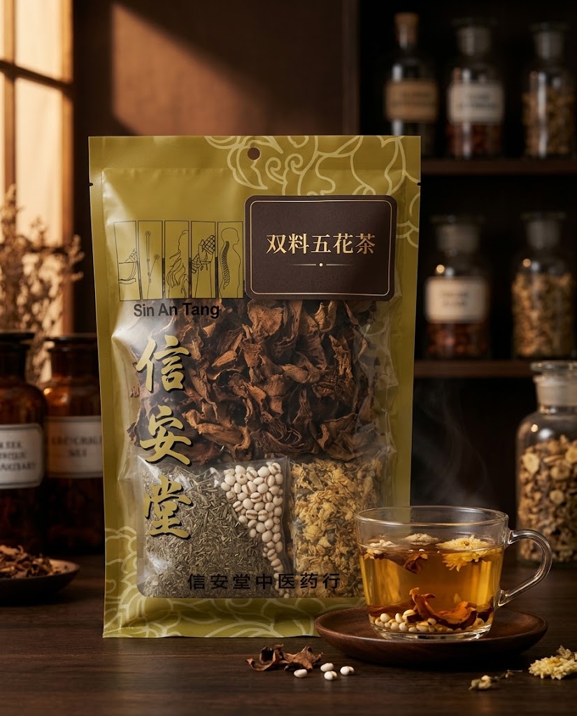 双料五花茶 - Double-Ingredient Five-Flower Tea